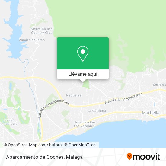 Mapa Aparcamiento de Coches