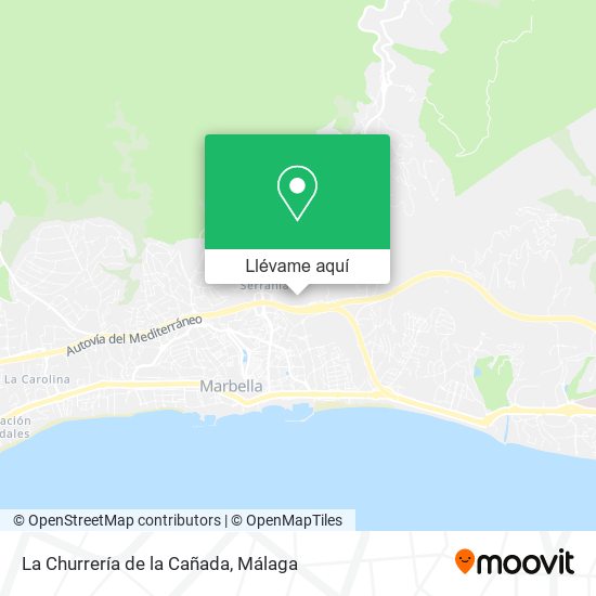 Mapa La Churrería de la Cañada