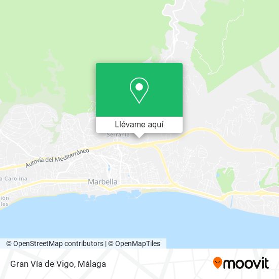Mapa Gran Vía de Vigo