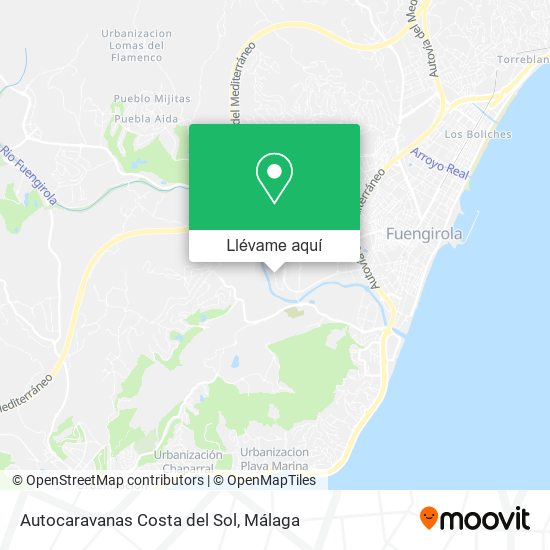 Mapa Autocaravanas Costa del Sol