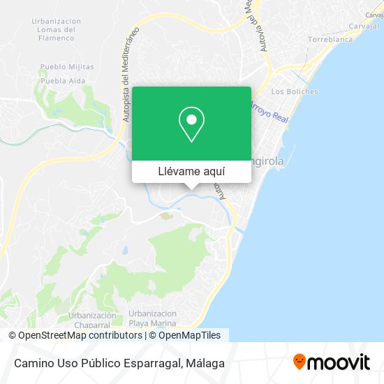 Mapa Camino Uso Público Esparragal