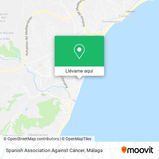 Mapa Spanish Association Against Cáncer