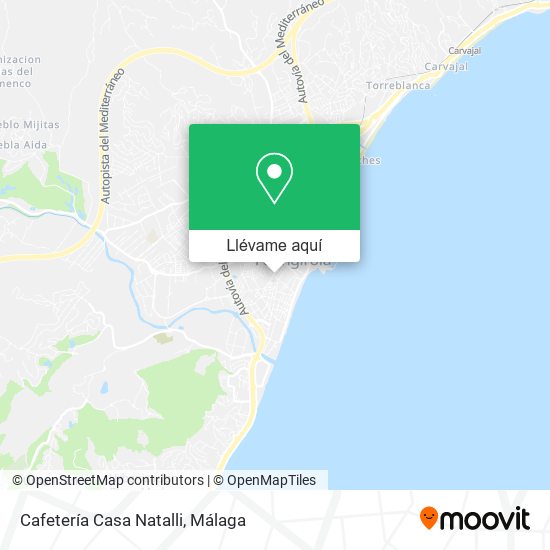 Mapa Cafetería Casa Natalli