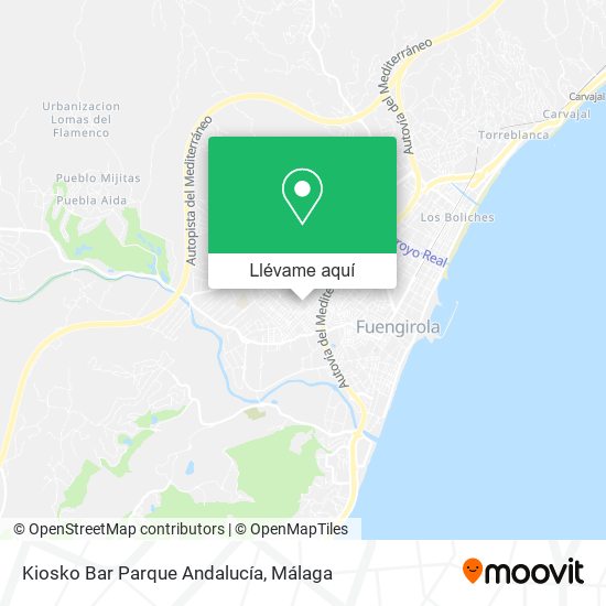 Mapa Kiosko Bar Parque Andalucía