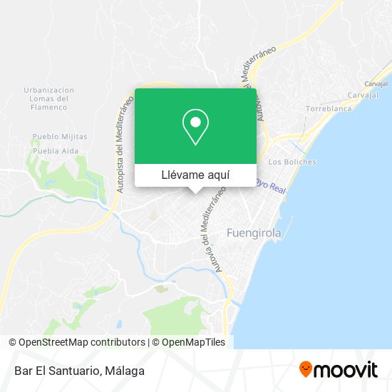 Mapa Bar El Santuario