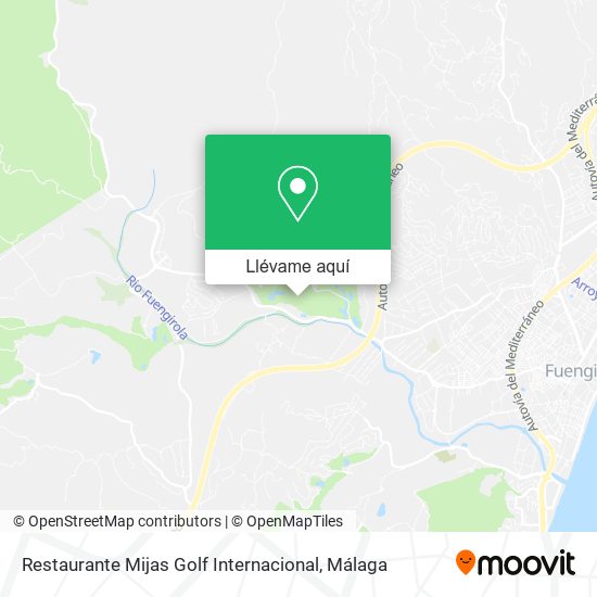 Mapa Restaurante Mijas Golf Internacional