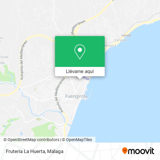 Mapa Frutería La Huerta