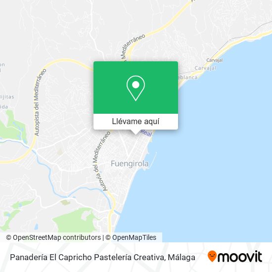 Mapa Panadería El Capricho Pastelería Creativa