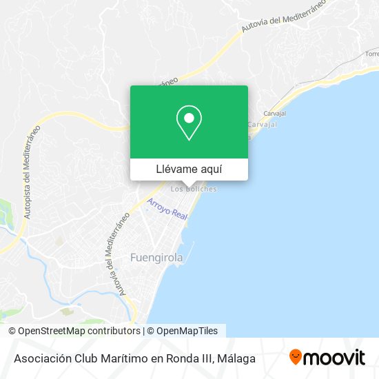Mapa Asociación Club Marítimo en Ronda III
