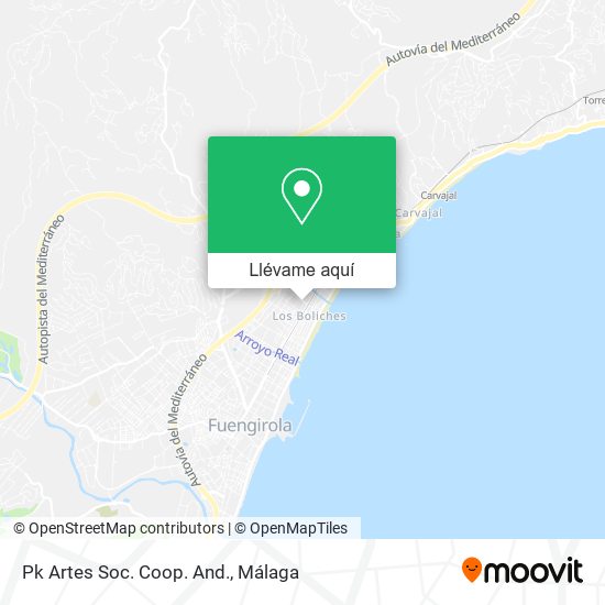 Mapa Pk Artes Soc. Coop. And.