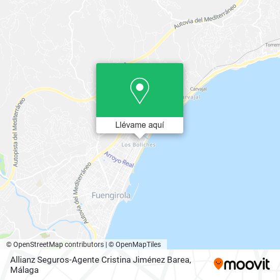 Mapa Allianz Seguros-Agente Cristina Jiménez Barea
