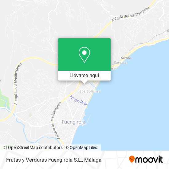 Mapa Frutas y Verduras Fuengirola S.L.