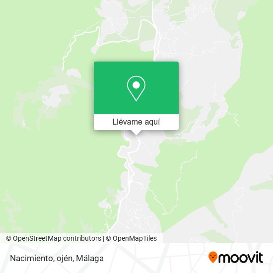 Mapa Nacimiento, ojén