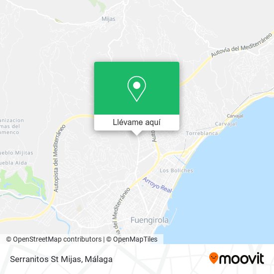 Mapa Serranitos St Mijas