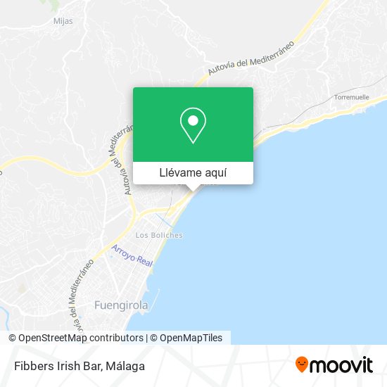 Mapa Fibbers Irish Bar