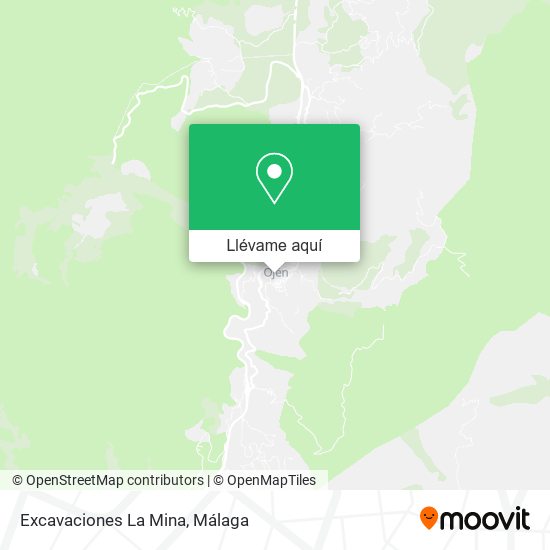 Mapa Excavaciones La Mina