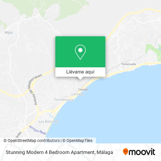 Mapa Stunning Modern 4 Bedroom Apartment