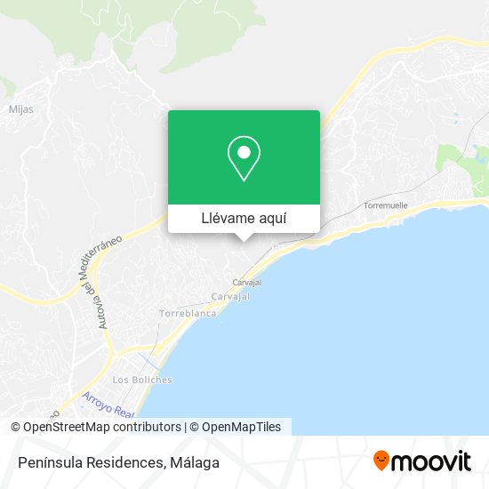 Mapa Península Residences