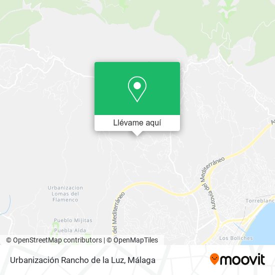 Mapa Urbanización Rancho de la Luz