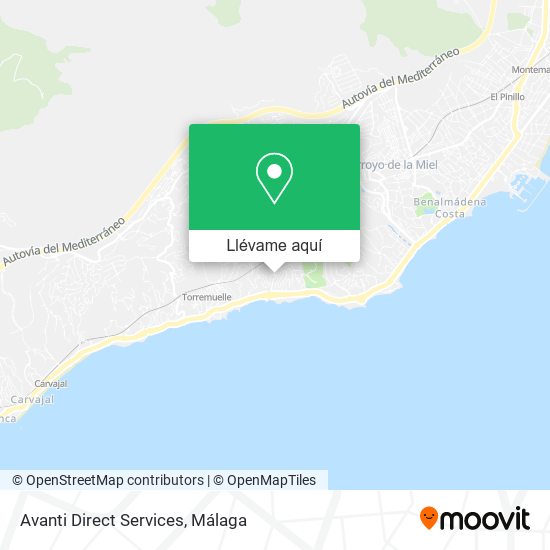 Mapa Avanti Direct Services
