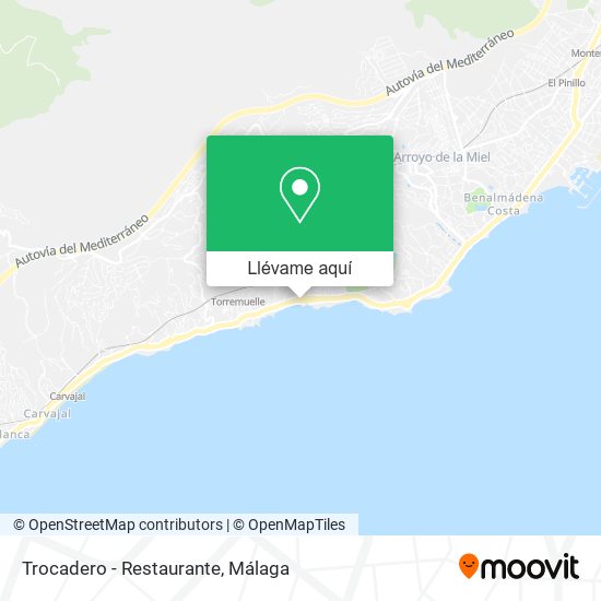 Mapa Trocadero - Restaurante