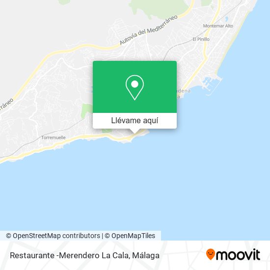 Mapa Restaurante -Merendero La Cala