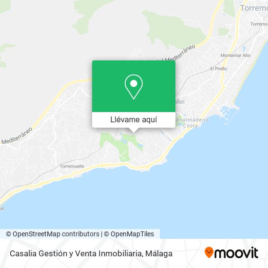 Mapa Casalia Gestión y Venta Inmobiliaria