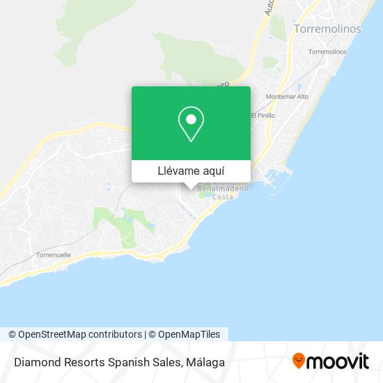 Mapa Diamond Resorts Spanish Sales