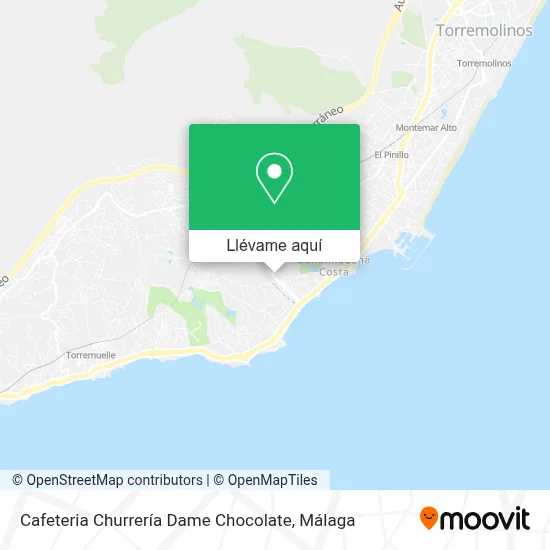 Mapa Cafeteria Churrería Dame Chocolate