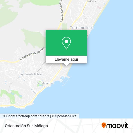 Mapa Orientación Sur