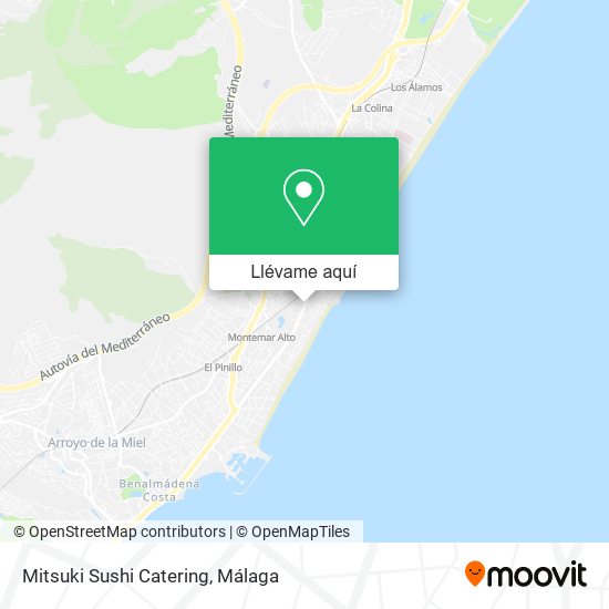 Mapa Mitsuki Sushi Catering