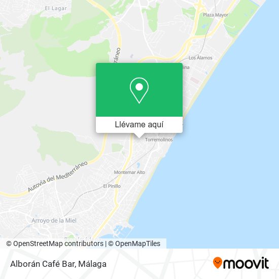 Mapa Alborán Café Bar
