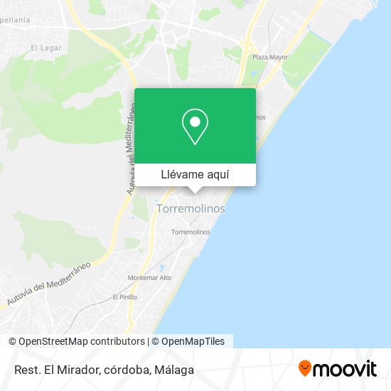 Mapa Rest. El Mirador, córdoba