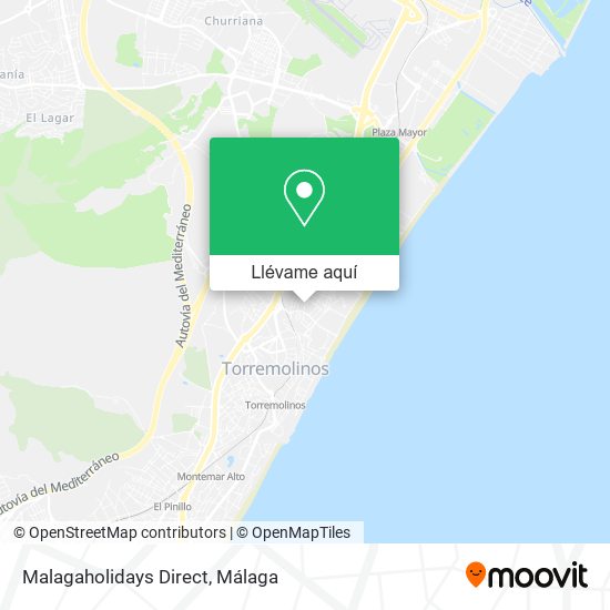 Mapa Malagaholidays Direct