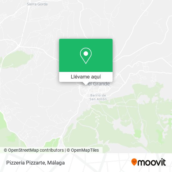 Mapa Pizzería Pizzarte