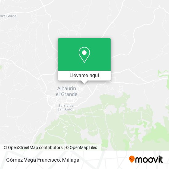 Mapa Gómez Vega Francisco