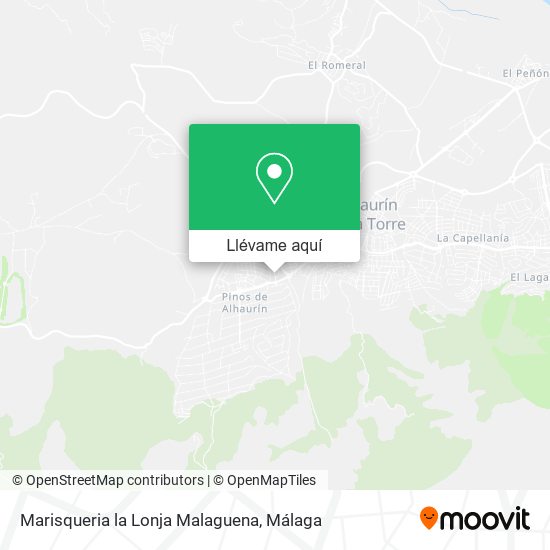 Mapa Marisqueria la Lonja Malaguena