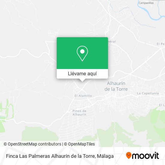 Mapa Finca Las Palmeras Alhaurín de la Torre