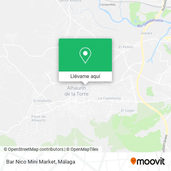 Mapa Bar Nico Mini Market
