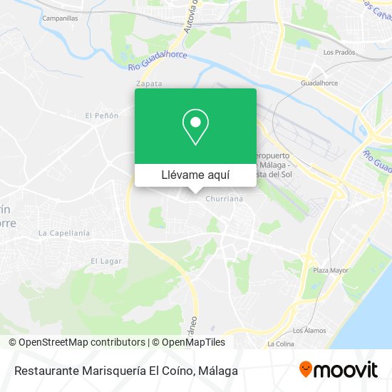 Mapa Restaurante Marisquería El Coíno