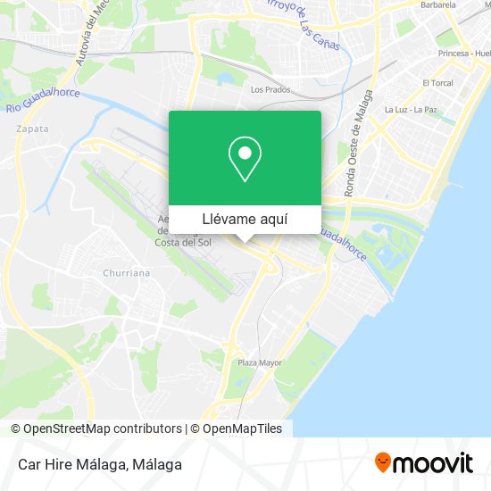 Mapa Car Hire Málaga
