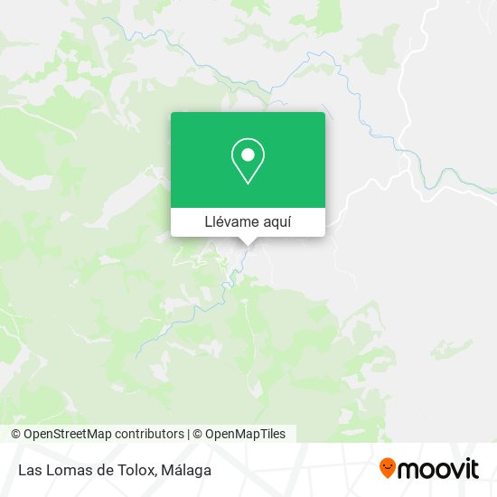 Mapa Las Lomas de Tolox