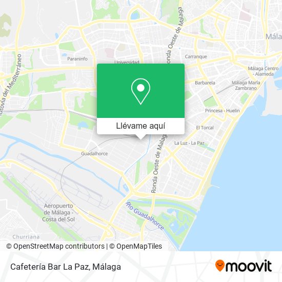 Mapa Cafetería Bar La Paz