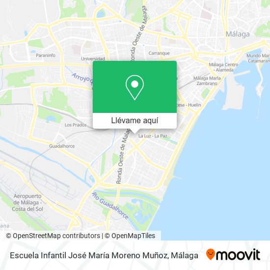 Mapa Escuela Infantil José María Moreno Muñoz