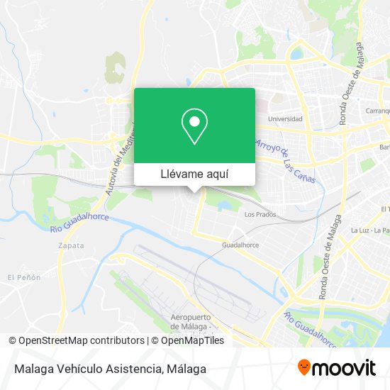 Mapa Malaga Vehículo Asistencia