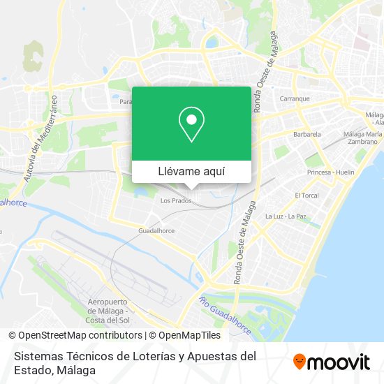 Mapa Sistemas Técnicos de Loterías y Apuestas del Estado