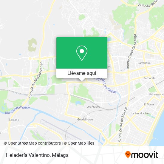 Mapa Heladería Valentino