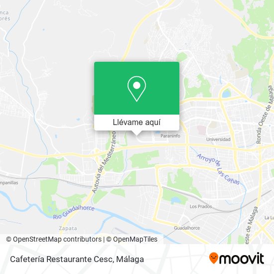 Mapa Cafetería Restaurante Cesc