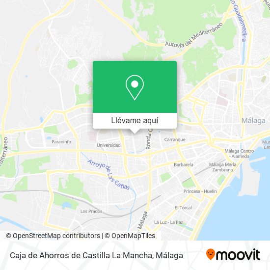 Mapa Caja de Ahorros de Castilla La Mancha