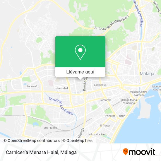 Mapa Carnicería Menara Halal